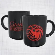 caneca porcelana game of thrones casa targaryen