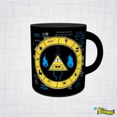 Caneca Porcelana Gravity Falls Bill Cipher disney caneca de desenhos famosos canecas criativas