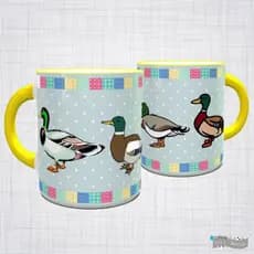 Caneca Porcelana Pato caneca de animais natureza meio ambiente presentes decorativos canecas criativas