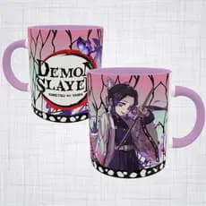 Caneca Porcelana Shinobu Kocho Demon Slayer Kimetsu no Yaiba canecas de anime