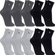 Kit 10 Pares Meias Lupo Originais Cano Médio Alto Algodão Masculina Feminina Meia Atoalhada Grossas