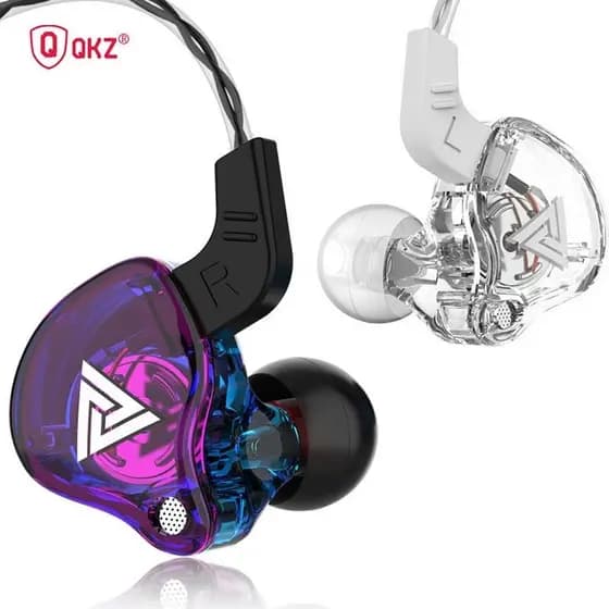 Fone De Ouvido Qkz Ak6 Gamer Dj In Ear C/case Pronta Entrega
