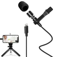 Microfone Lapela P/ iPhone iPad Apple Lightning Profissional || Alta Qualidade || Alta Captação de Som