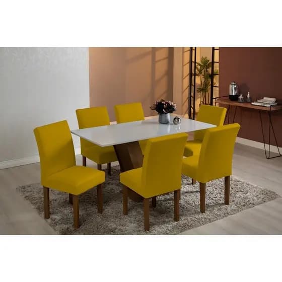 Kit 4 Capas Para Cadeira Jantar Com Elástico