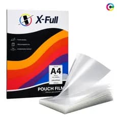 Kit 300 Folhas Plastico p/ Plastificação A4 Polaseal 125 Micras Folha Dupla X-Full Documentos