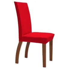 Kit 04 Capas Para Cadeira Jantar Premium Luxo Confortável Vermelha