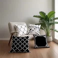 Kit 04 Capa De Almofada 42cm x 42cm Decorativa Modernas Modern Print