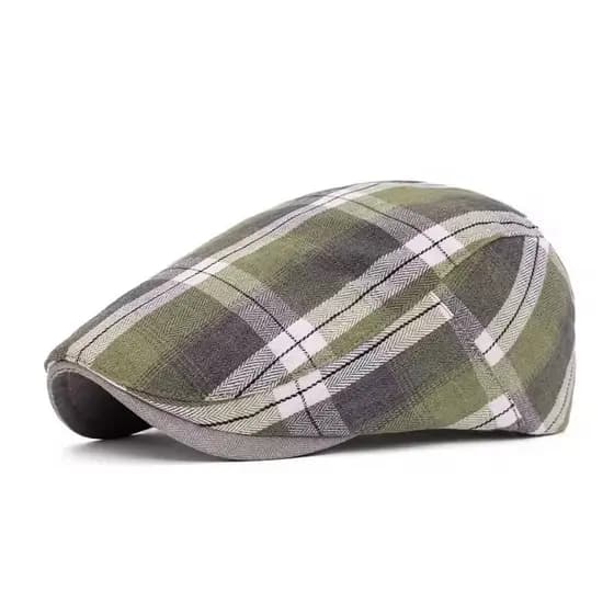 Cap Boina Bulier Modas Inglesa Shelby Peaky Xadrez Listrada Bege Azul Verde Cinza Italiana