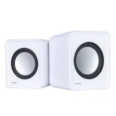 Caixa De Som 2.0 Usb 5v 2x 1w Com Controlador De Volume Branca - Vs-01b