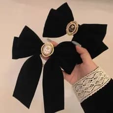 Laço de Cabelo Veludo Vitoriano Vintage Arte Decor Super Luxo