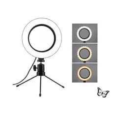 🔥promoção🔥!!! Ring Light De Mesa 6 Polegadas Com Tripé