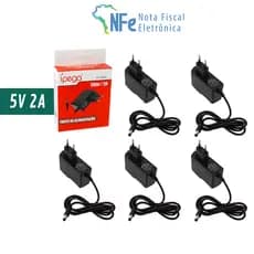 Kit 5 Fonte Alimentação 5V 2A 110V 220V P4 Estabilizada 2 Amperes -  Switch Conversor Roteador