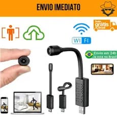Mini Camera Usb Segurança Hd Haste Flexível Endoscópio Esp