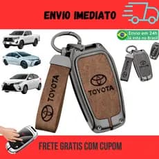 Capa De Chave Toyota Chaveiro Presença Proteção Sw4 Hilux Rav4 Yaris Srv Premium