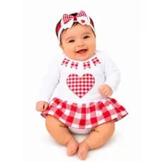 Body Festa Junina Junino Meu Primeiro Arraial Bebe Menino E Menina Temático