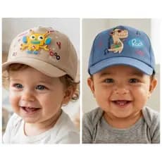 Boné Bebê 0–12M com Proteção Sol