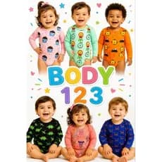 Body Bebê Manga Curta E Manga Longa Tamanho 123 Acima 1 ano 1-2-3 100%Algodão Manga Longa