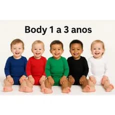 Body Bebê Manga Longa 123 Menino Idade 1 a 3 anos Primeiros  Passos  Tamanhos 123