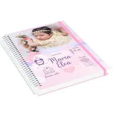 Caderneta de Vacina Personalizada nuvem com Nome | Atualizada | Capa com Elástico + Bolso + chaveiro
