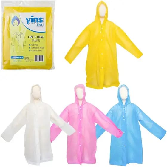Capa De Chuva Infantil Resistente Menino E Menina Qualidade