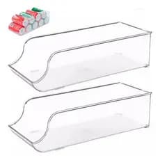 Kit 2 Porta Lata Suporte Refrigerante Para Organizar Cozinha