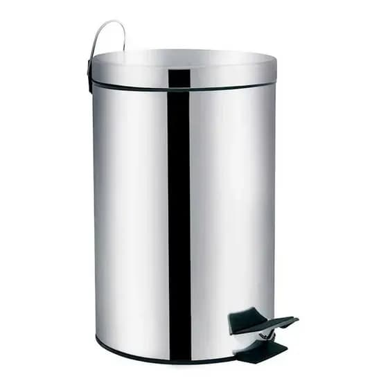 Lixeira 12 Litros Com Pedal E Balde Interno Inox - Promoção