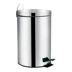 Lixeira 12 Litros Com Pedal E Balde Interno Inox - Promoção
