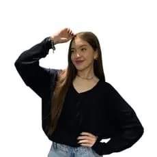 Blusa Feminina Gola V Soltinha Manga longa Linda Super Confortável
