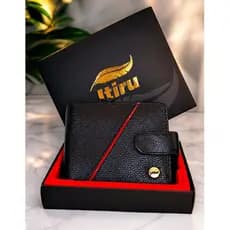 Carteira Masculina Couro Fino Legitimo Luxo Cor Preto Premium Presente dias dos namorados Pais