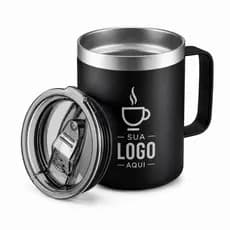 kit 30 caneca 360ml personalizada cor preta