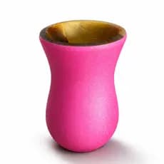 Cuia De Chimarrão Premium Madeira Artesanal Imbuia 13cm Glitter Presente Luxuoso