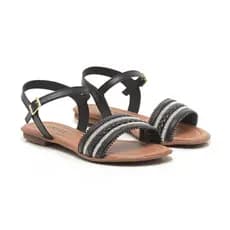 Sandália Rasteira de Fivela - Rasteira Casual Distak - Sandália Feminina Bonita Promoção