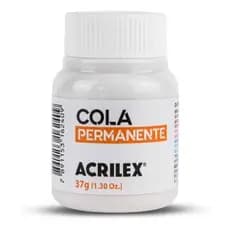 Cola Permanente Acrilex 37g Ótima Fixação Tecido E Diversos