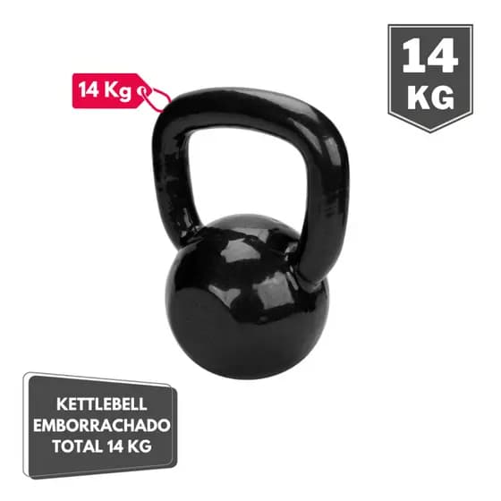 Halter Kettlebell Emborrachado 14 Kg - PCP