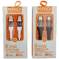 Cabo de Dados Tipo-C Para Lightning Iphone 1M 30W KD-2515CL - Kaidi
