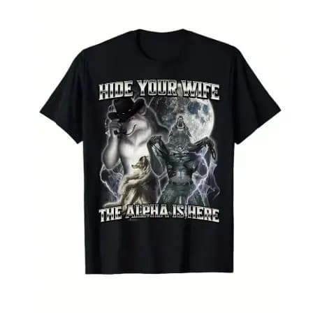Camiseta Camisa Blusa Algodão Unissex Hide Your Wife The Alpha