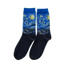 MEIA CRIATIVA DIVERTIDA ADULTO - NOITE ESTRELADA - VAN GOGH - Cano Alto