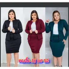 Conjunto Estampado De Bolinhas Plus Size Saia E Blusa Cropped Moda Evangélica Ou Casaquinho Manga Longa com Saia