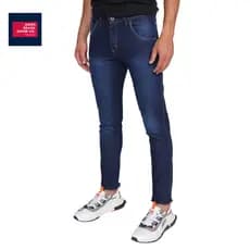 Calça Jeans Masculina Slim Original Elastano - Azul escuro