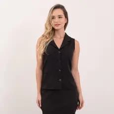 Conjunto Social Feminino Colete E Calça  Uniforme Fabricante two way com elastano Direto da Fábrica Fábrica