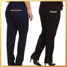 Calça social Feminina para Uniforme de Escritório em Two way com elastano.