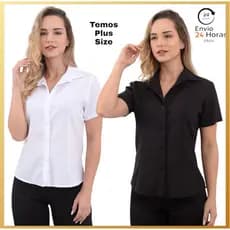 Camisete manga curta feminina blusa  camisa social microfibra exclusividade original de fábrica