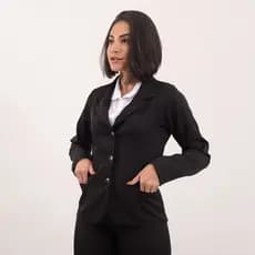 Blazer Social Feminino Two Way C/bolso  Stretch Alfaiataria