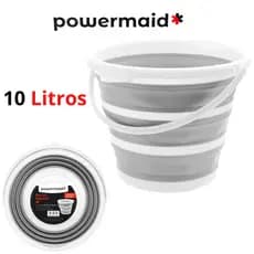 Balde Dobrável Retrátil Flexível De Silicone 10 Litros  Com Alça Produto Premium