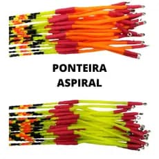 10 Ponteiras Aspiral Com Cabresto Pesca Tilápia