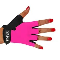 Luva de Ciclismo Feminina de Bike Meio dedo Rosa