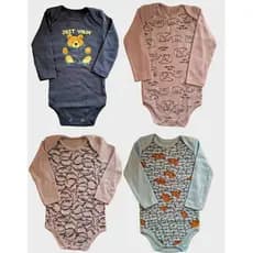 Body Bebê Manga Longa Menino - Roupa Bebê Menino - Body bebê - Roupa bebê menino