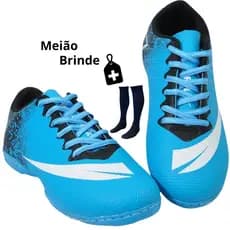 Chuteira Futsal Quadra Original Adulto / Infantil Colada e Costurada + MEIÃO BRINDE