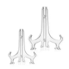 Suportes Para Pratos E Azulejos Quadros Acrílico Transparente 13cm/17,5cm/22cm