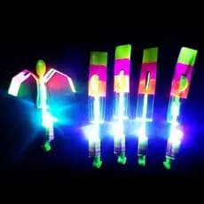 Kit 12/24/50 unidades Led Voador Foguete Helicóptero Avatar Brinquedo de Criança